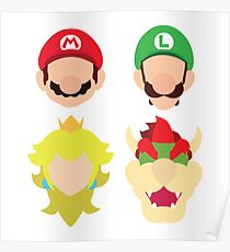 Super Mario Characters Poster