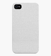 Entire Bee Movie Script iPhone 4s/4 Case