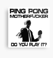 Funny Table Tennis Shirt Metal Print