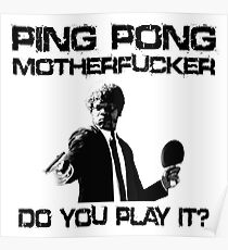 Funny Table Tennis Shirt Poster