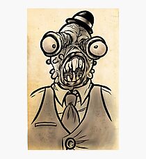 Horrible Fish Man Photographic Print