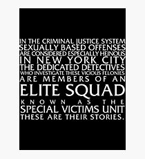Law and Order:SVU Special Victims Unit Introduction Dick Wolf Classic Photographic Print