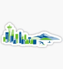 Seattle Skyline | Poly Sticker