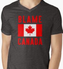 Blame Canada Men's V-Neck T-Shirt