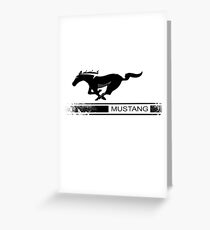 Mustang Design Greeting Card
