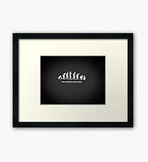 Geek evolution Framed Print
