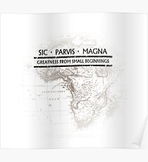 Uncharted - SIC PARVIS MAGNA Poster