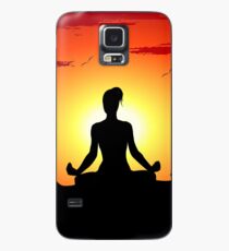 Female Yoga Meditating Case/Skin for Samsung Galaxy