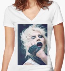 SHARON NEEDLES - RUPAUL'S DRAG RACE SEASON 4 Women's Fitted V-Neck T-Shirt