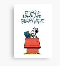 It was a dark and stormy night Canvas Print