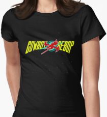 Cowboy Bebop Yellow Logo Women's Fitted T-Shirt