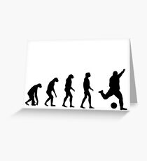 Evolved to play Soccer Greeting Card