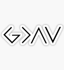 Gott ist größer als die Höhen und Tiefen Sticker