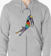 Kaleidoscope Bowdown Zipped Hoodie
