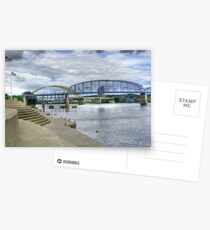 Die purpurrote Leute-Brücke Postkarten