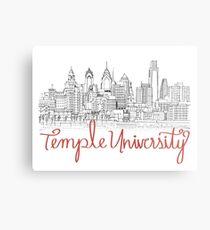 Temple University skyline Metal Print