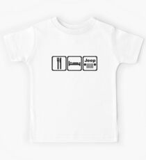 EAT SLEEP JEEP Version 2 Kids Tee