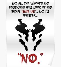 Zitieren Rorschach Watchmen Poster