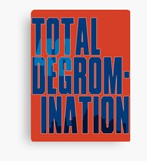 Total deGromination In Blue Canvas Print