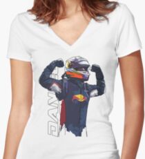 Daniel Ricciardo Women's Fitted V-Neck T-Shirt