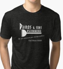 Davros and sons, plumbers... Tri-blend T-Shirt