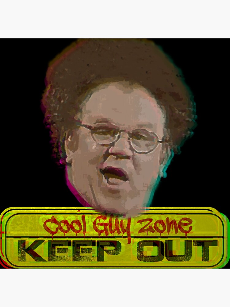 "Cool Guy Zone Ver.3" Sticker by Calbran Redbubble