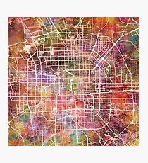 Beijing map Photographic Print