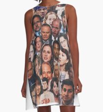 The Office Collage A-Line Dress