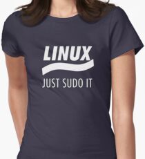 Linux - Just Sudo it Women's Fitted T-Shirt