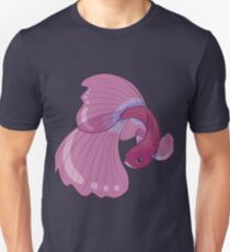 Purple, Gold and Blue Betta Fighting Fish Unisex T-Shirt