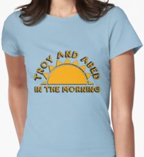 Community - Troy and Abed in the morning Women's Fitted T-Shirt