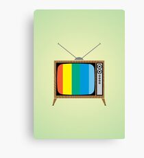 Retro TV Canvas Print