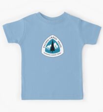 Camiseta para niños Pacific Crest National Scenic Trail Sign, Estados Unidos