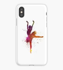 Woman ballerina ballet dancer dancing iPhone Case