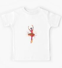 Woman ballerina ballet dancer dancing Kids Tee
