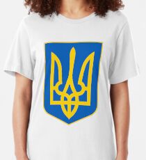 Ukraine Coat of Arms Slim Fit T-Shirt