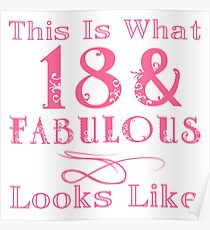 18th birthday poster