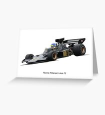 Lotus 72 Ronnie Peterson Greeting Card