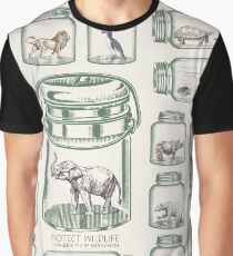 Wildtiere schützen - Artenschutz Grafik T-Shirt