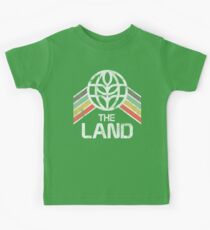 The Land Logo Distressed in Vintage Retro Style Kids Tee