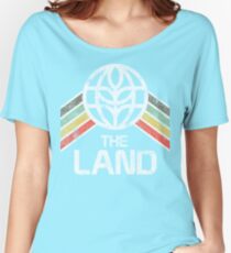 The Land Logo Distressed in Vintage Retro Style Women's Relaxed Fit T-Shirt
