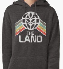 The Land Logo Distressed in Vintage Retro Style Pullover Hoodie