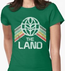 The Land Logo Distressed in Vintage Retro Style Women's Fitted T-Shirt