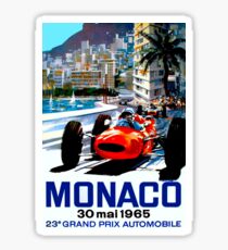 Pegatina "MONACO GRAND PRIX" Vintage Auto Racing Print