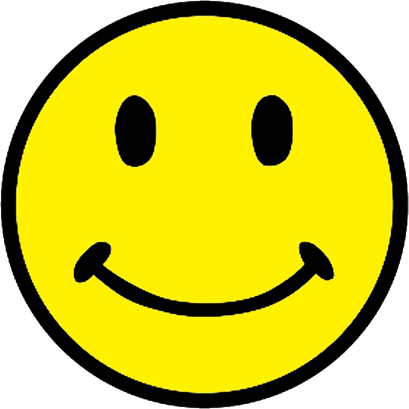"Retro Round Smiley Face Yellow Smile " Stickers by hiway9 ...