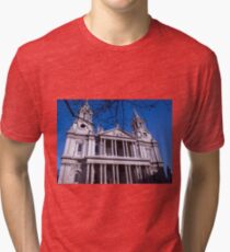 London St Pauls Cathedral Tri-blend T-Shirt