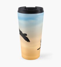 Black Cockatoo sunrise Travel Mug