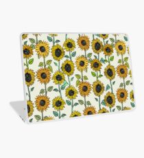 Vinilo para portátil Girasoles pintados