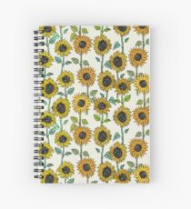 Painted Sunflowers Spiral Notebook