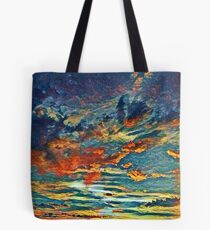 August Painted Sunset Tote Bag